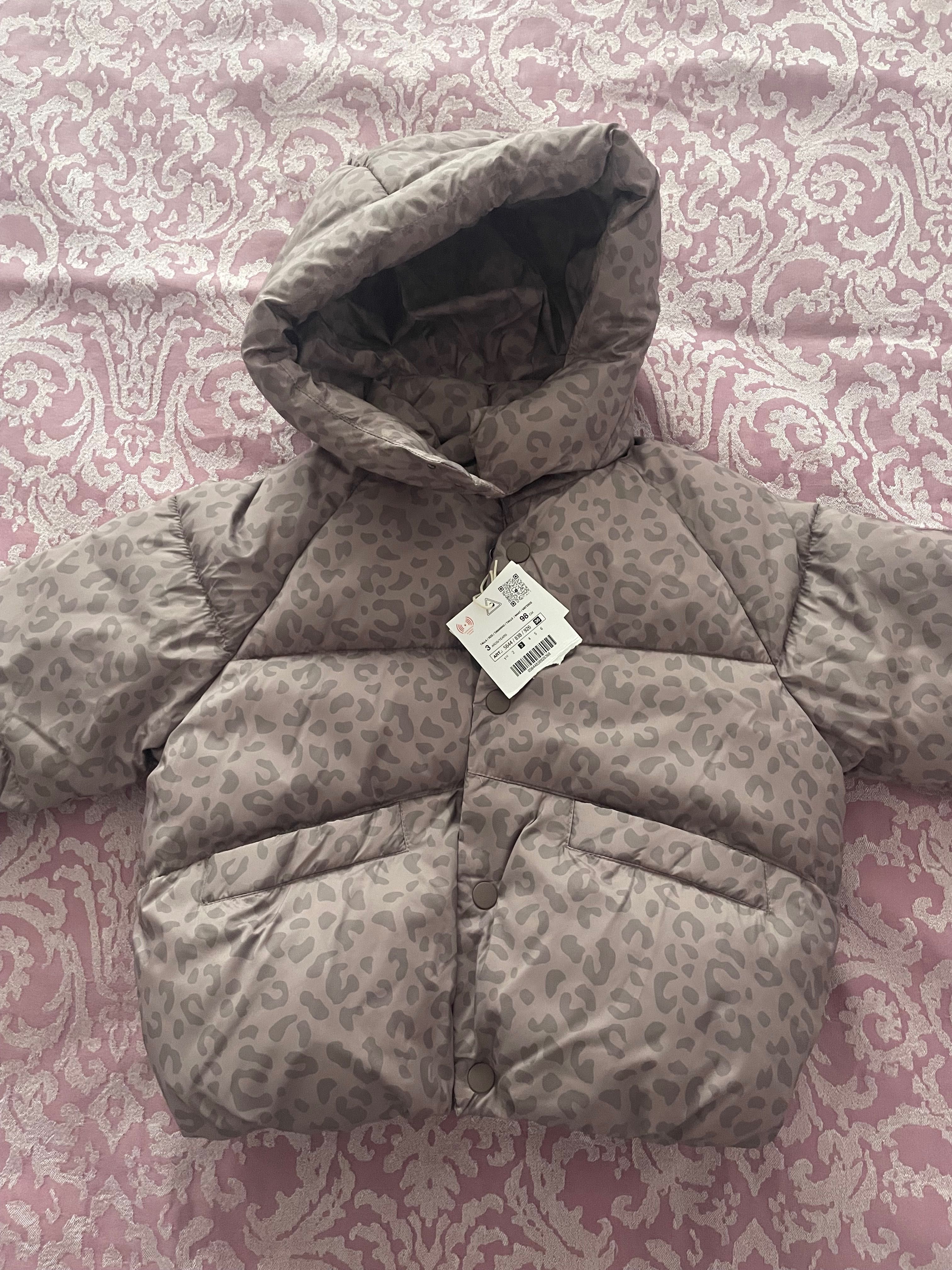 Ново детско зимно яке Zara, водоустойчиво, размер 98
