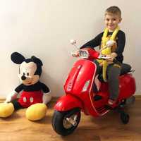 Scuter electric copii 2-6 ani Vespa TR2105 cu roti ajutatoare #Rosu