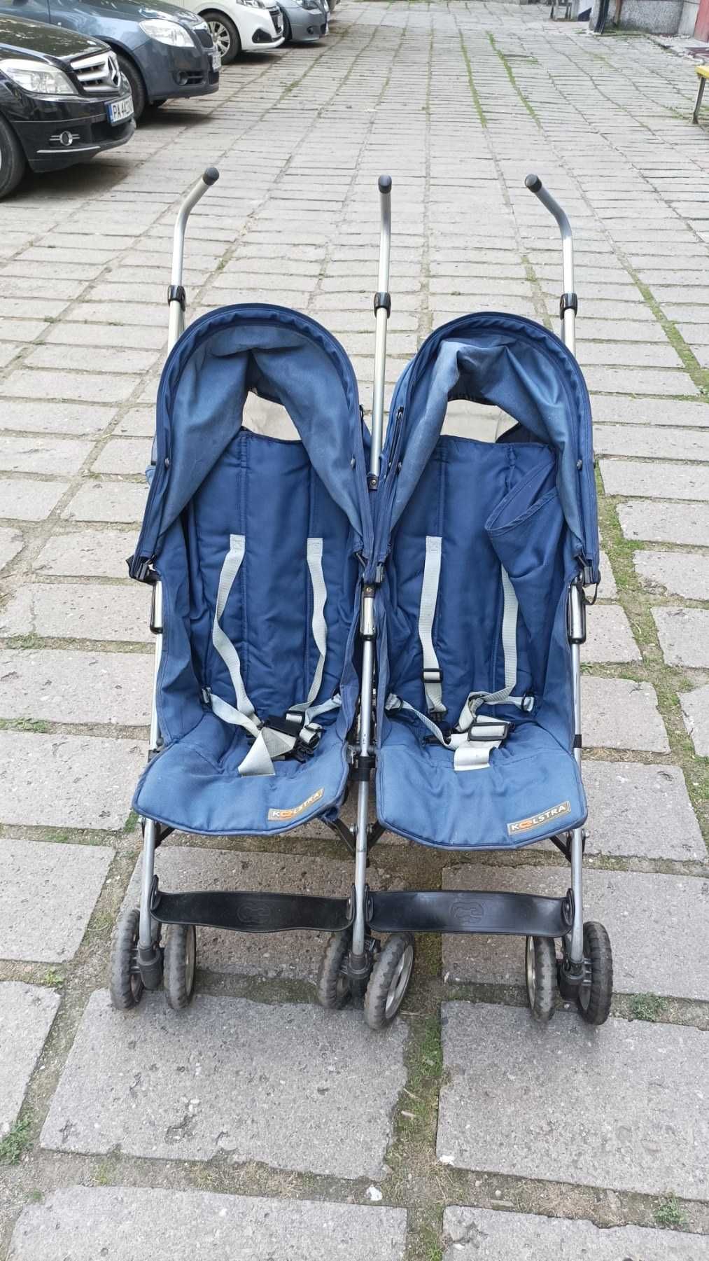 Лятна детска количка за близнаци