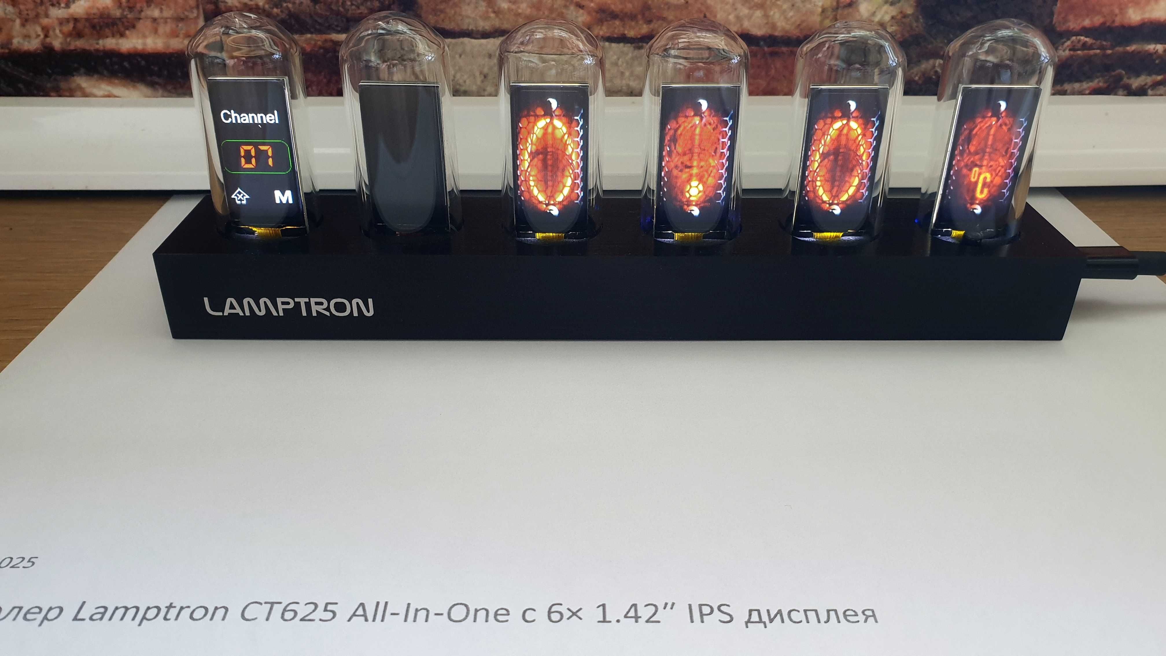 Контролер Lamptron CT625 All‑In‑One с 6× 1.42″ IPS дисплея