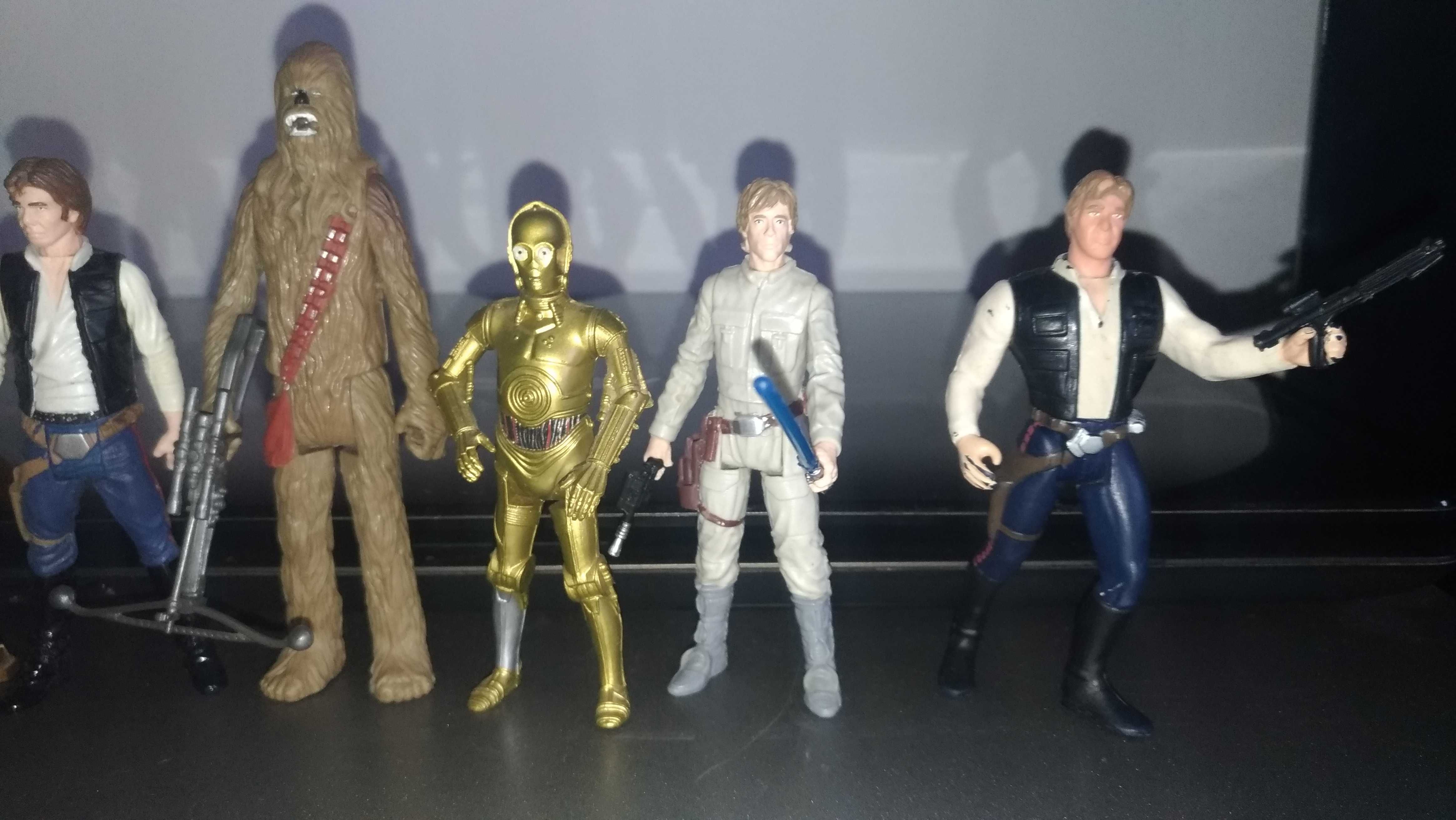 Star Wars figurine Han Solo, Chewbacca, Leia, Luke Skywalker, C3-PO