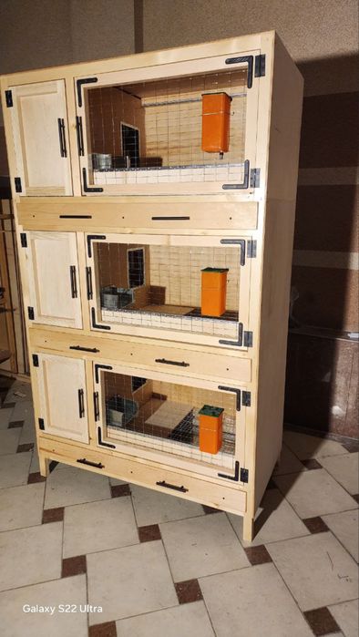 Клетки для кроликов. Қуёнлар учун қафаслар.