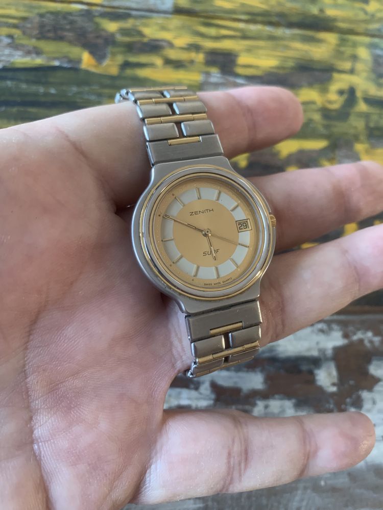 Zenith Surf Swiss-дамски кварц часовник биколорен
