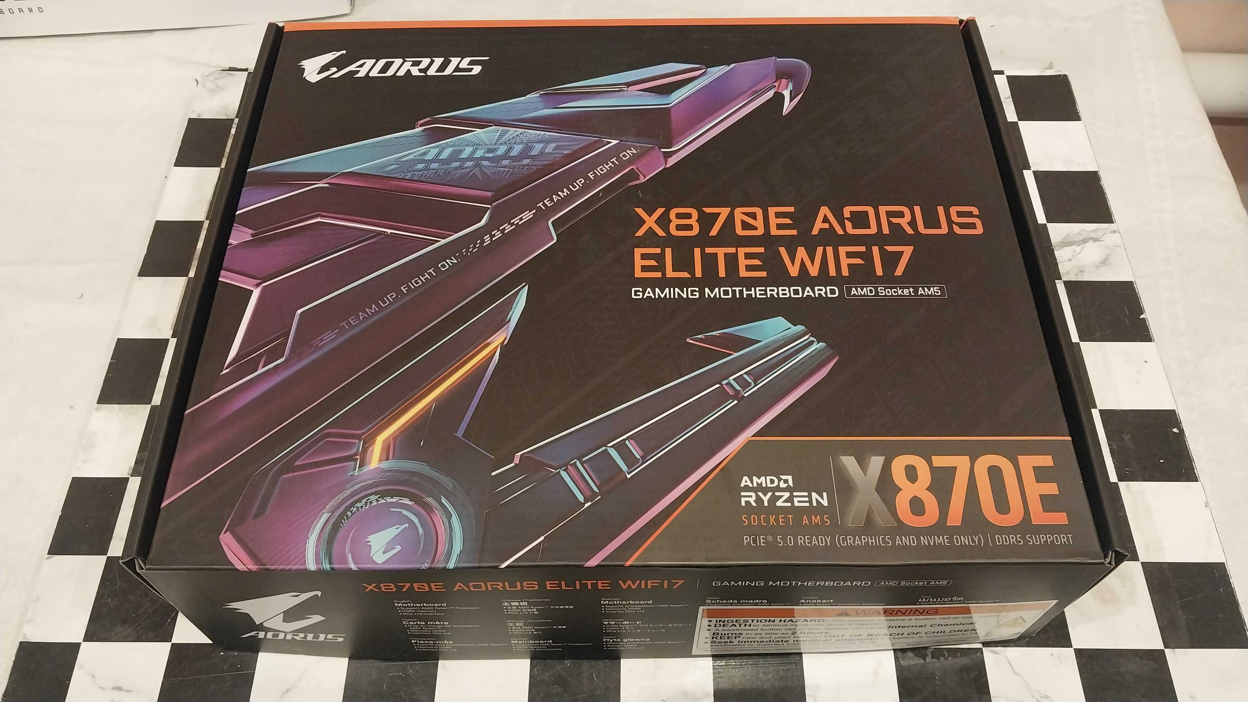 Новая Материнская плата GIGABYTE X870E AORUS ELITE WIFI. Сокет AMD AM5