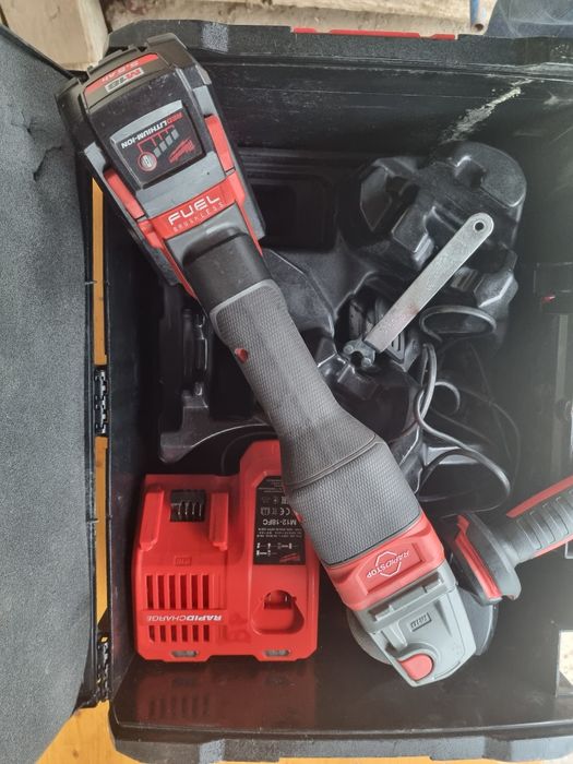 Flex milwaukee fhsag125xpdb baterie 5 5 ah,incarcator rapid.cutie