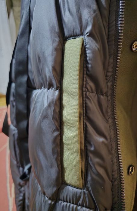 Pull&bear, geacă lungă cu glugă, bărbați.