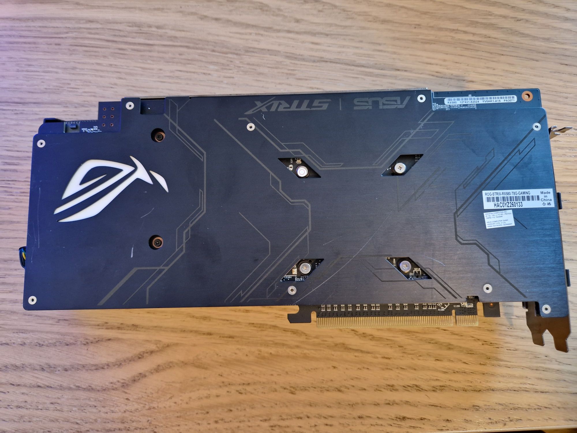 Placa video Asus  ROG STRIX RX580 T8G GAMING