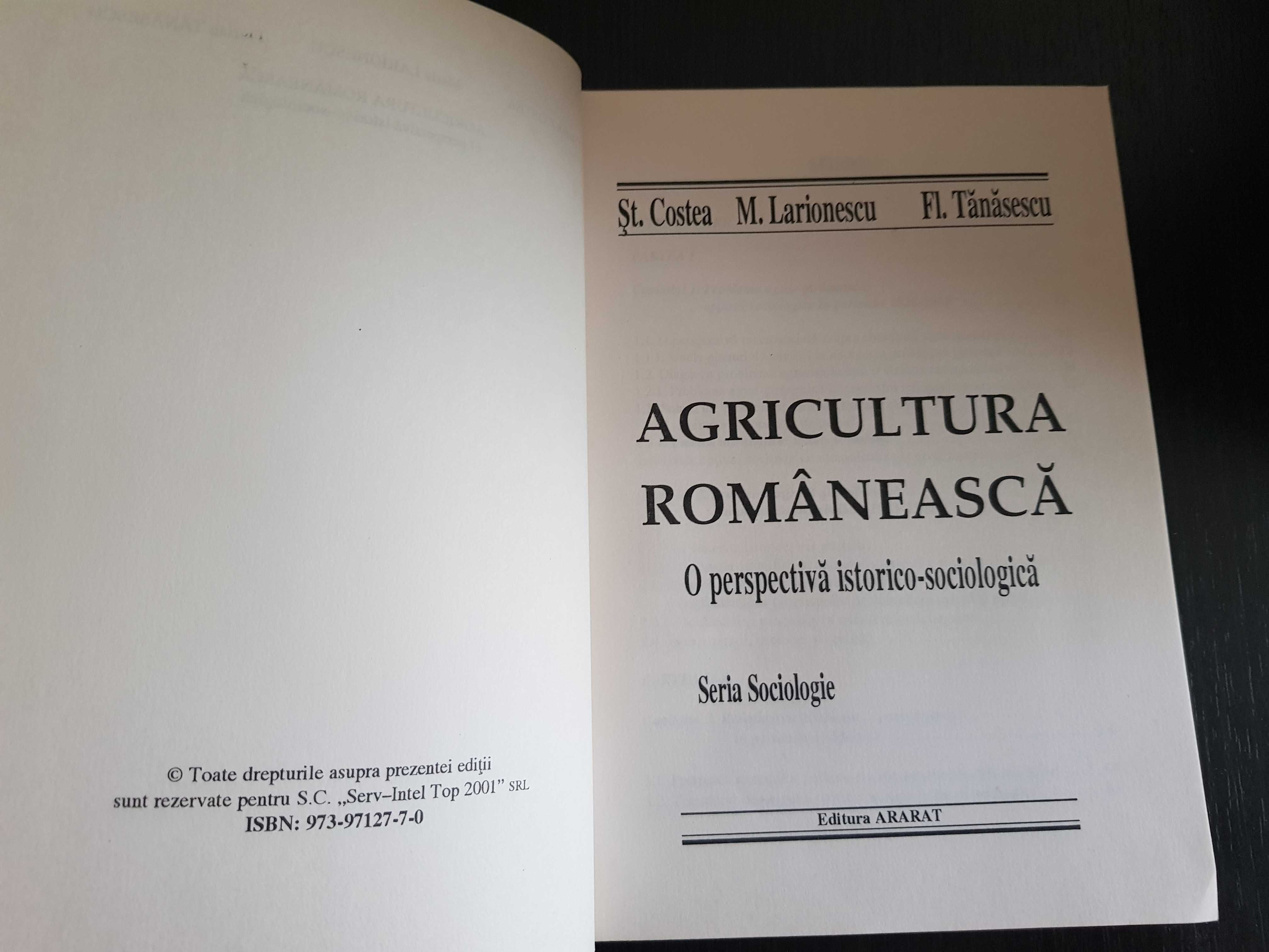 Agricultura Romaneasca - O Perspectiva istorico-sociologica St. Costea