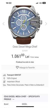 Ceas DIESEL Mega Chief