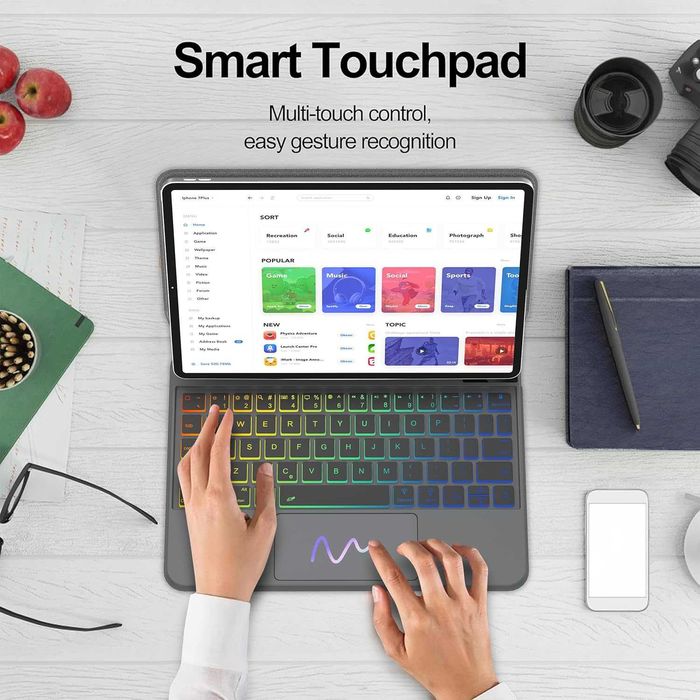 Magic Keyboard tst+trackpad iPad AIR/PRO 11 / 10.9, REDUS de la 500RON