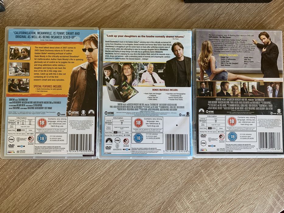 Californication S01-03, BBC Extras S01-02