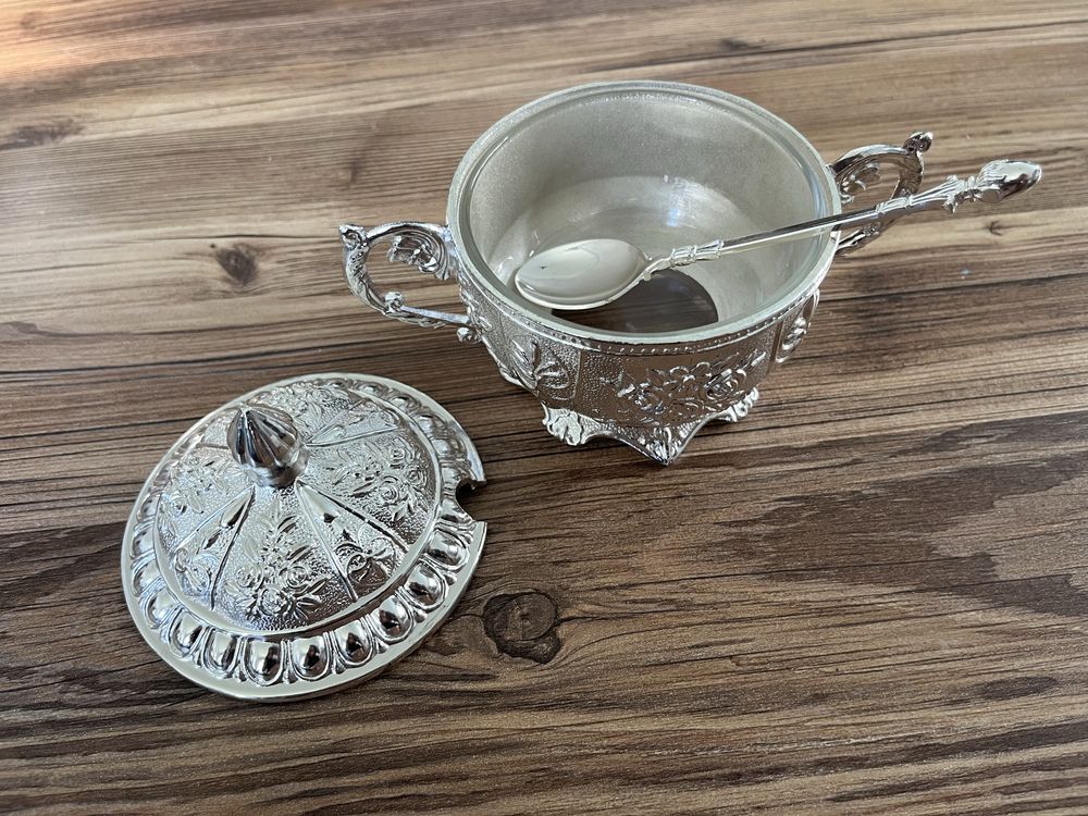 Set cafea argintat 2 persoane
