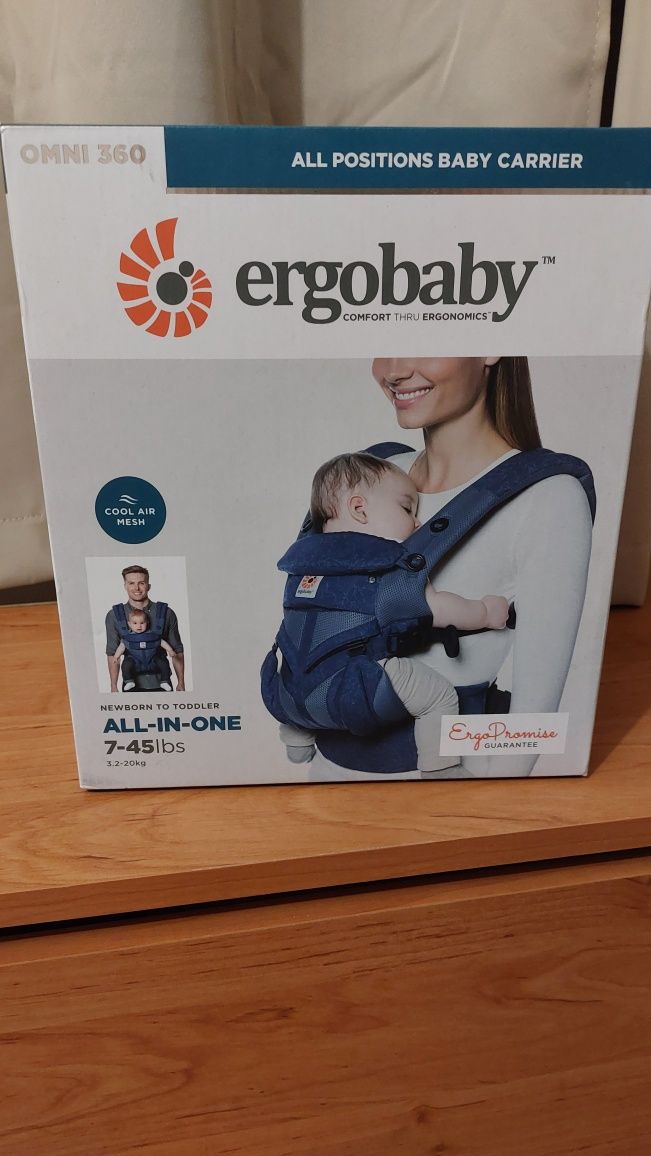 Ergobaby Omni 360 mesh blue blooms