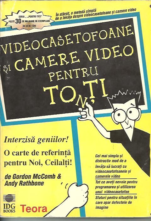 Cartea “ Videocasetofoane si camere video pentru toți “