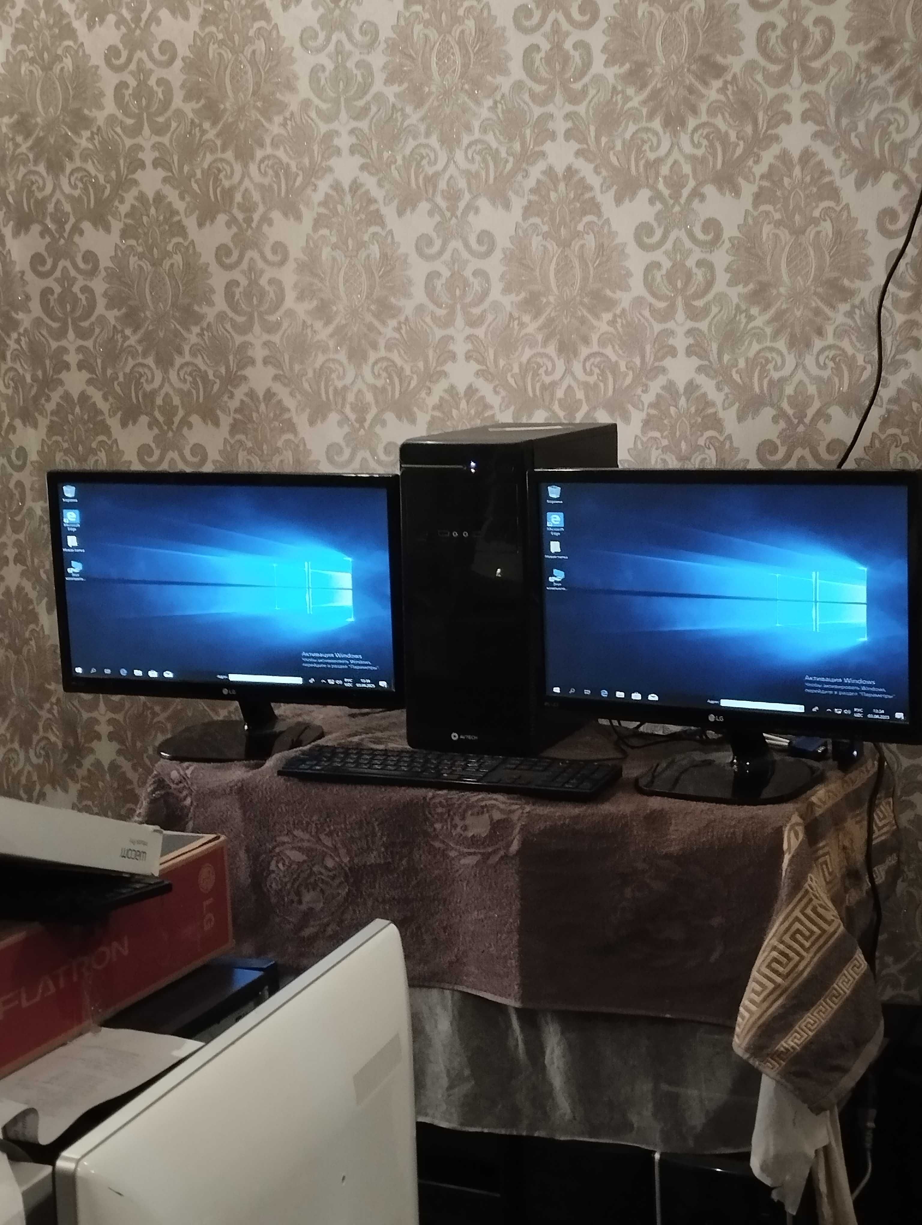 АйТи ва Дастурлаш\\ Кампютер 6 та\\ i3-4160\\ H-81\\ 8GB\\128GB\\22-LG