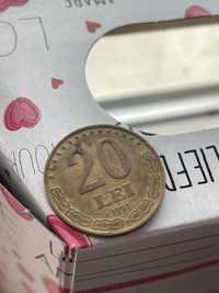 Moneda 20 lei RARITATE 1991