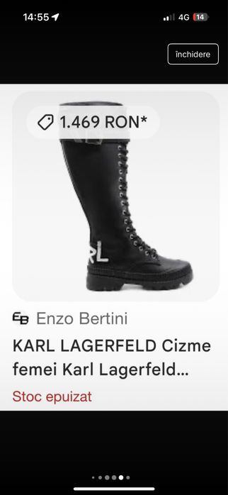 Cizme Karl Lagerfeld noi