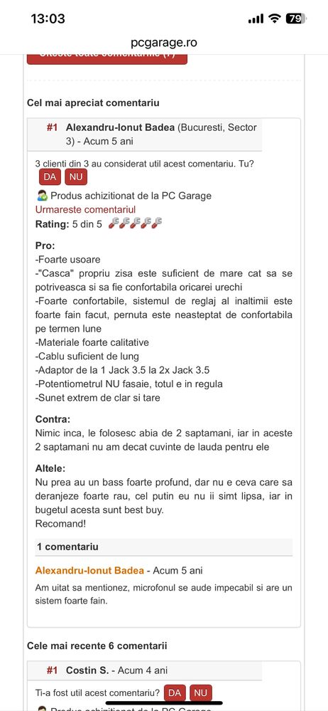 Vand casti gaming lenovo sigilate.