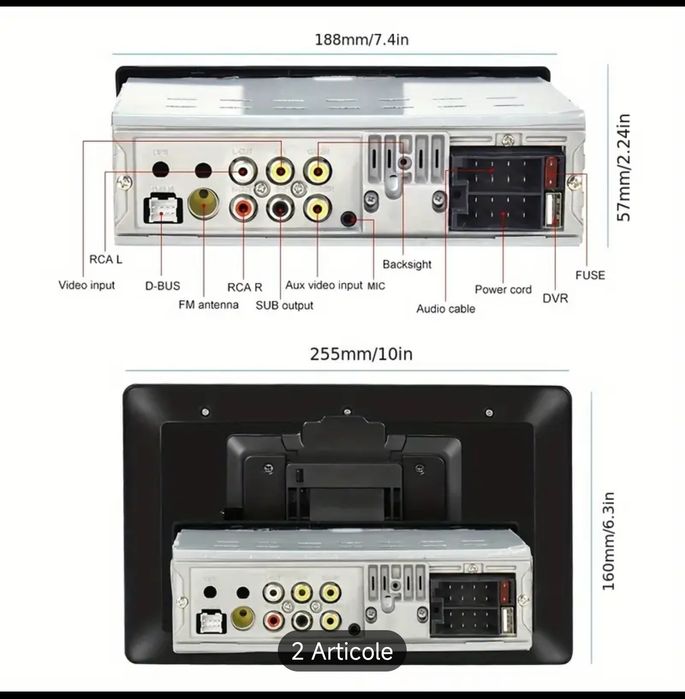 Sistem multimedia cu ecran de 10,26 inch