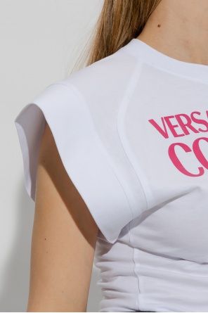 Дамско боди Versace Jeans Couture White Body With Logo размери XS, М