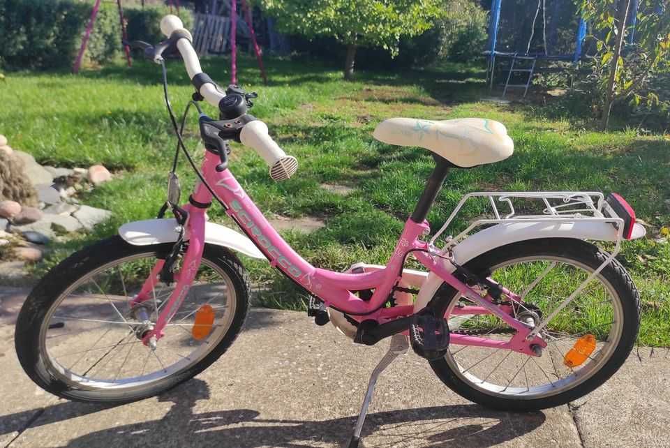 Bicicleta Scirocco pentru copii Princess 18, roz/alb, 2 bucati