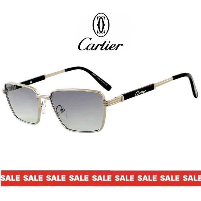 Cartier ARC – ретро мъжки слънчеви очила 2026 с извита форма и UV400