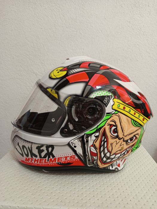 Каска за мотор, дизайн жокера, размер М