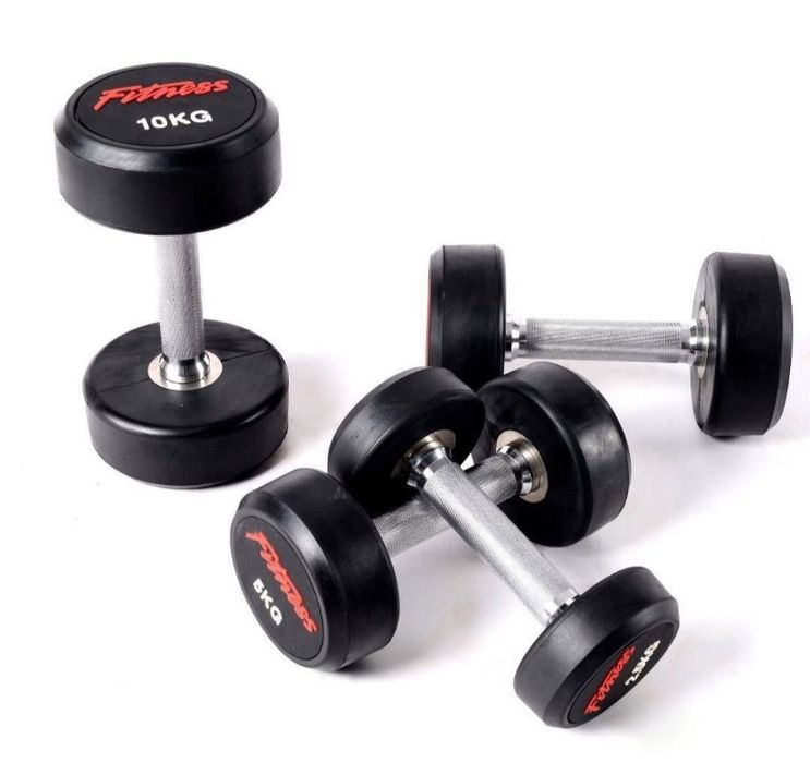Гантели обрезиненные Fitness — надёжность и комфорт!