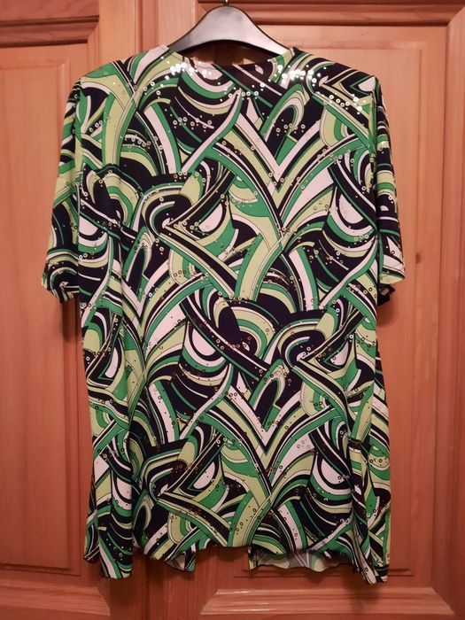 Bluza cu paiete mici și aspect dublu mărimea M