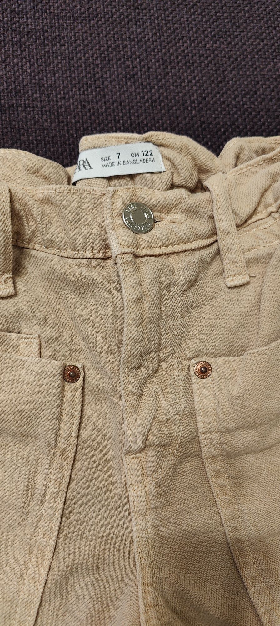 Zara pantaloni scurți paperbag mărimea 122, 7 ani
