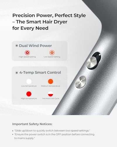 Нов Йонен сешоар 110000 RPM високоскоростен мотор 1500W 4 режима