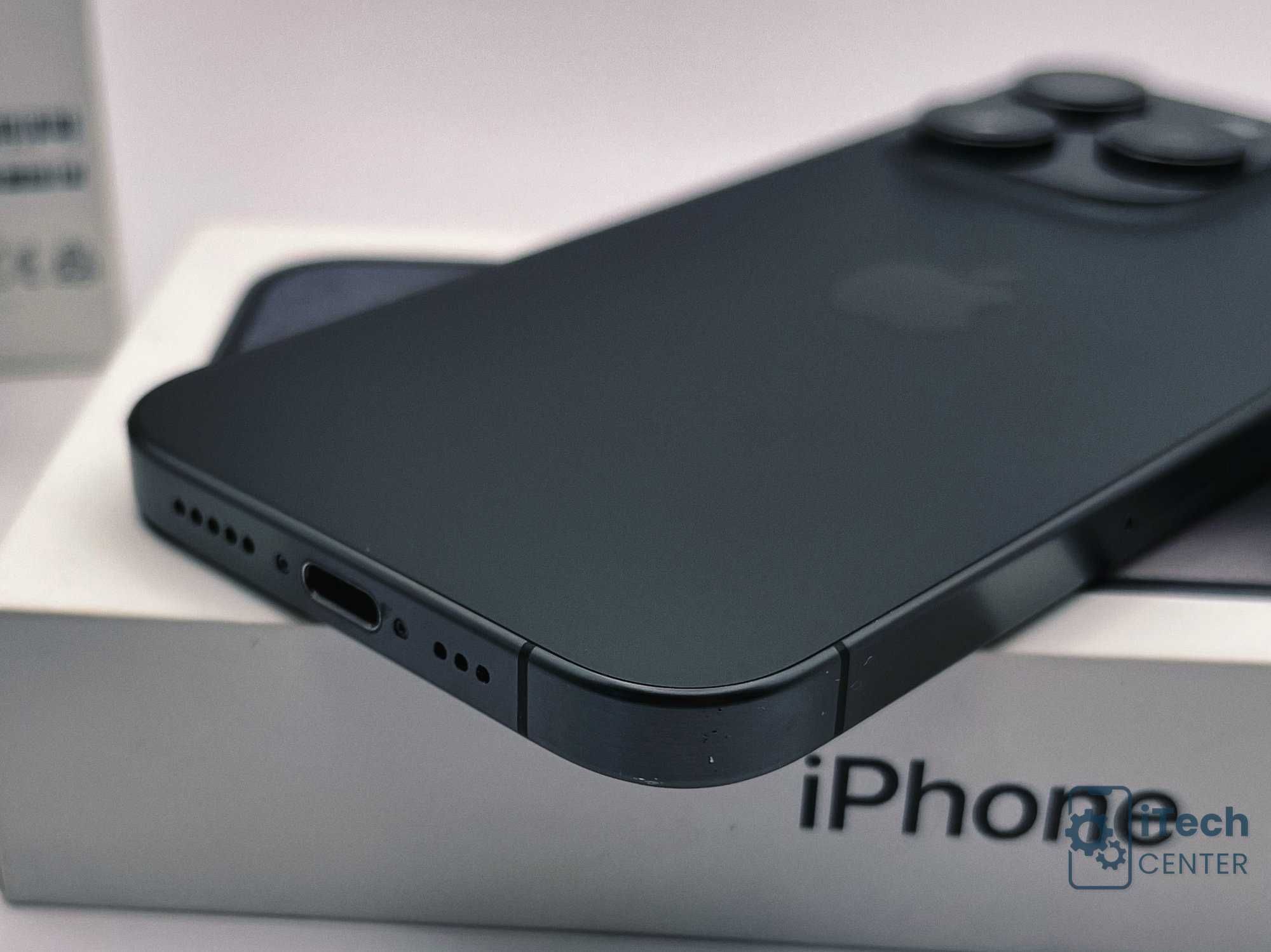 iPhone 15 Pro, 128GB, Black Titanium, 90% батерия, ОТЛИЧЕН, ГАРАНЦИЯ!