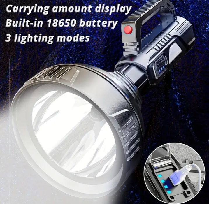 Lanterna Lumina Led Puternica 300metri 1000lumeni Baterie Reincarcabil