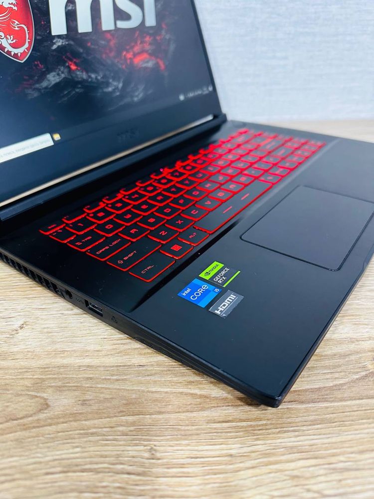 MSI Core i5-12 Ядерный+RTX3050 Мощный, Игровой ноутбук с Гарантией