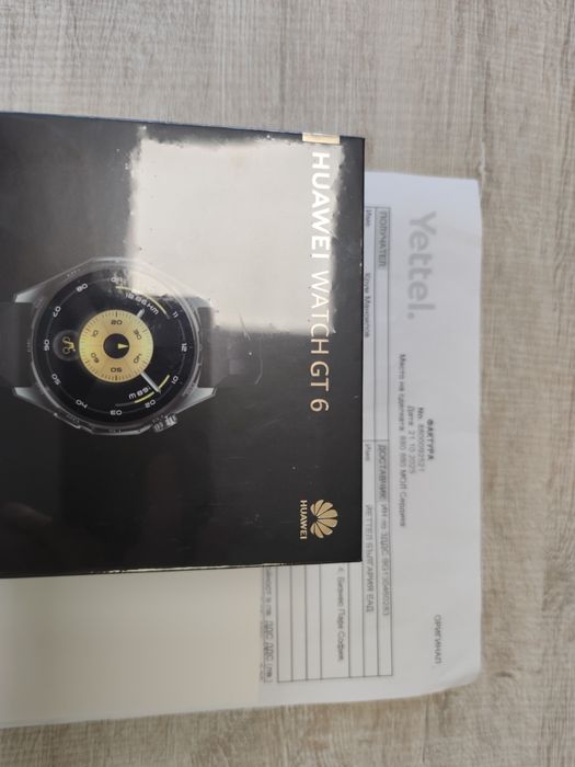 НОВ! Смарт часовник Huawei Watch GT 6 46mm Black 3г. Гаранция Yettel!