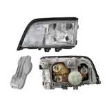 Far Mercedes Clasa C (W202) 03.1993-08.1996 TYC stanga/dreapta, tip bec H1+H1+H3, reglaj pneumatic