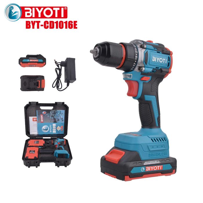 Шуруповерт аккумуляторный Biyoti BYT-CD1016E | 20 В | 40 Н·м | 10 мм