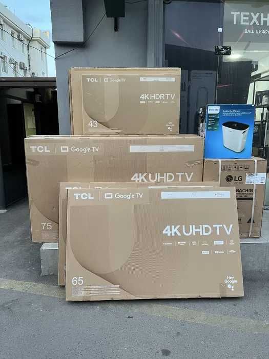 Телевизоры TCL 55/65 4K Smart Google TV UHD + доставка бесплатно