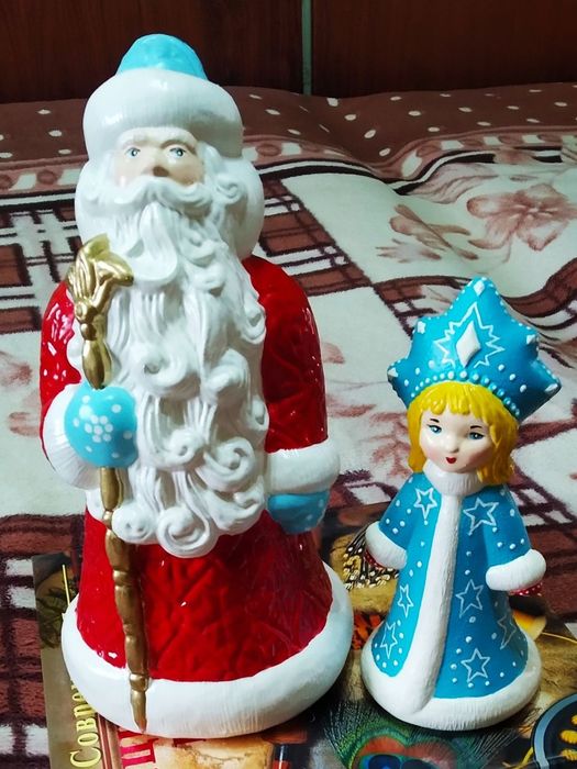 Комплект дед Мороз и Снегурочка в отличном состоянии.