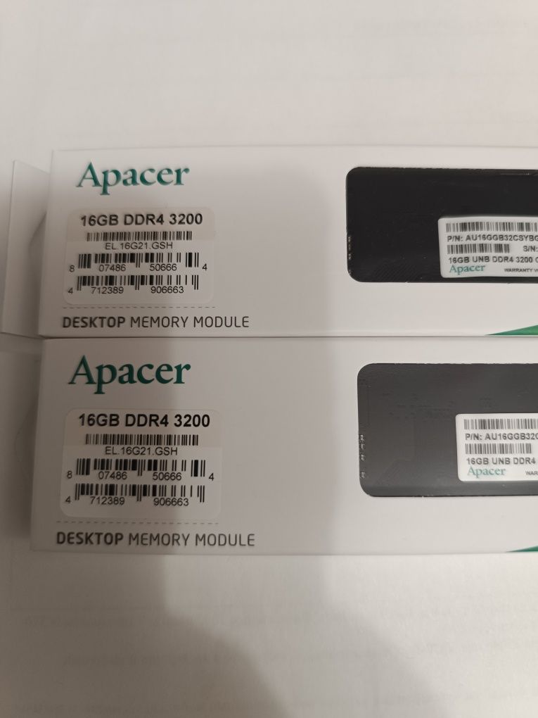 Продам оперативную память Apacer DDR4 16gb 3200мгц одной планкой