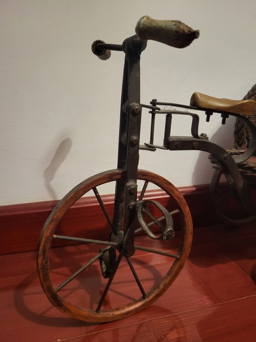 Machete lemn și alama anii 1900 colectie păpuși porțelan