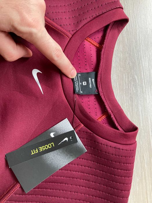 НОВА Найк Nike Pro LUXE Loose Fit женска спортна блуза фланела М