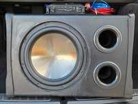 Amplificator Alpine cu Subwoofer Auto Fusion 1120W si cabluri montaj