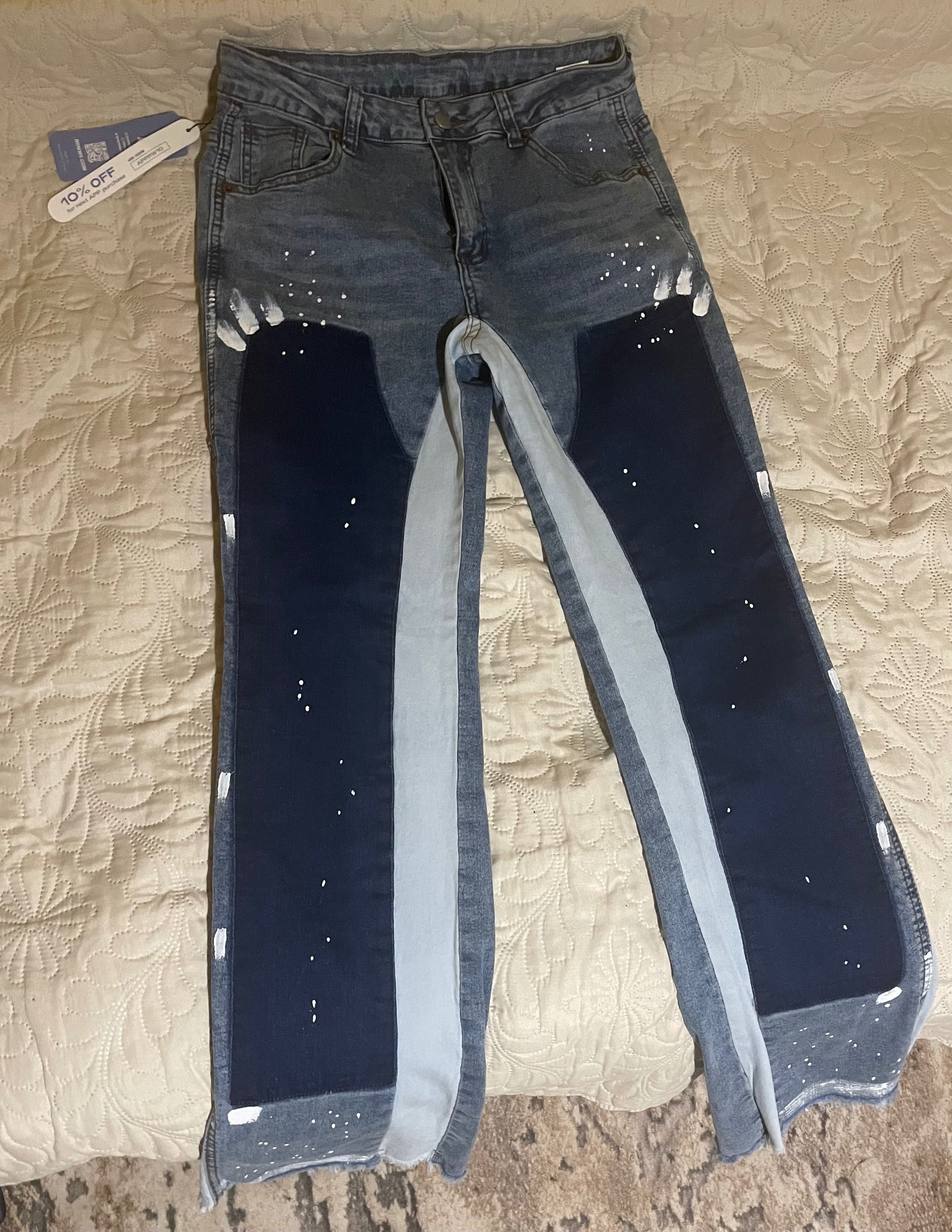 Flared jeans сини
