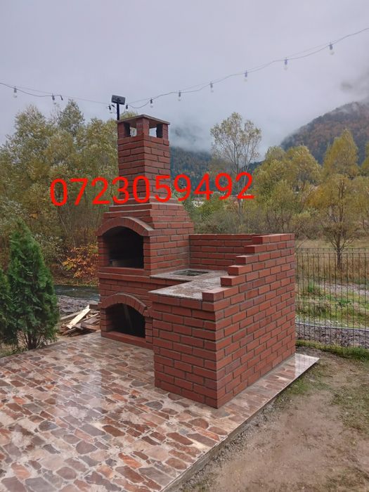 Grătare rustic de cărămidă Grătare de gradina