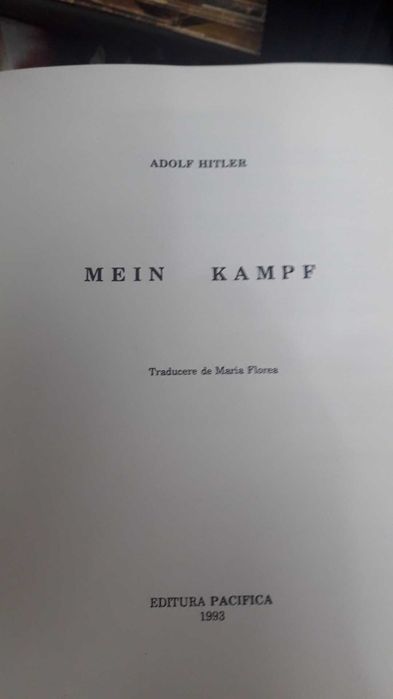MEIN KAMPF -Adolf Hitler"in 2vol ,leg de lux,necenzurata