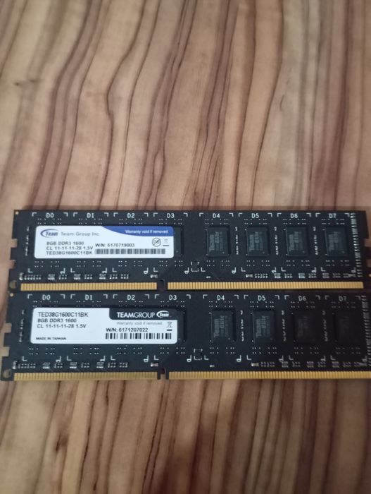ОЗУ ddr3 8gb 1600mhz