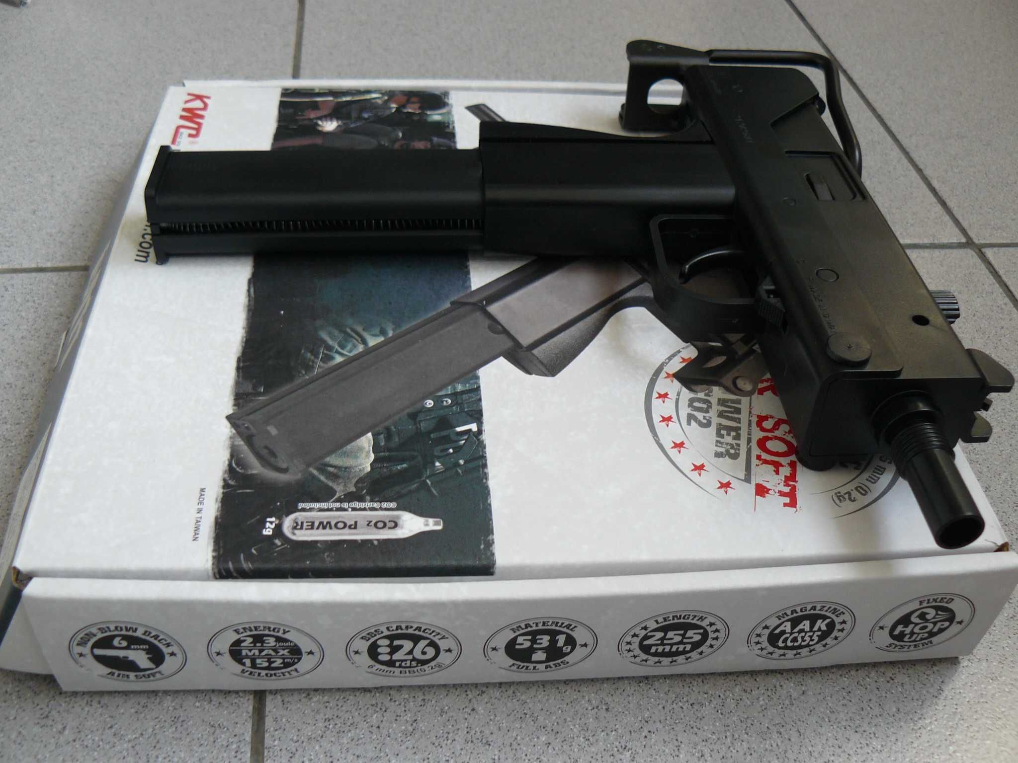 Pistol Mitraliera SMG Airsoft COBRAY INGRAM M11 CO2 NBB Nou In Cutie