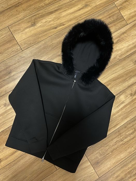 Opium Black Fur Hoodie