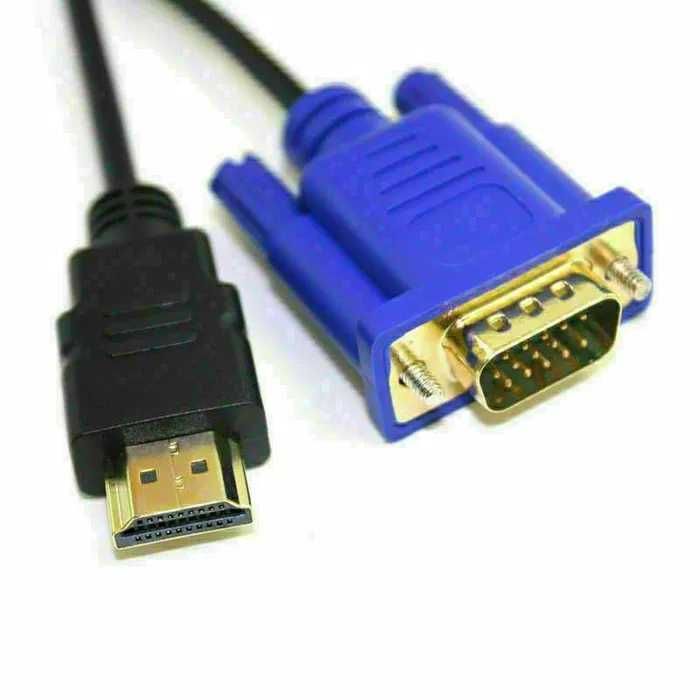 HDMI Male la VGA Male Video Convertor pt PC DVD 1080p HDTV 1m. Nou!
